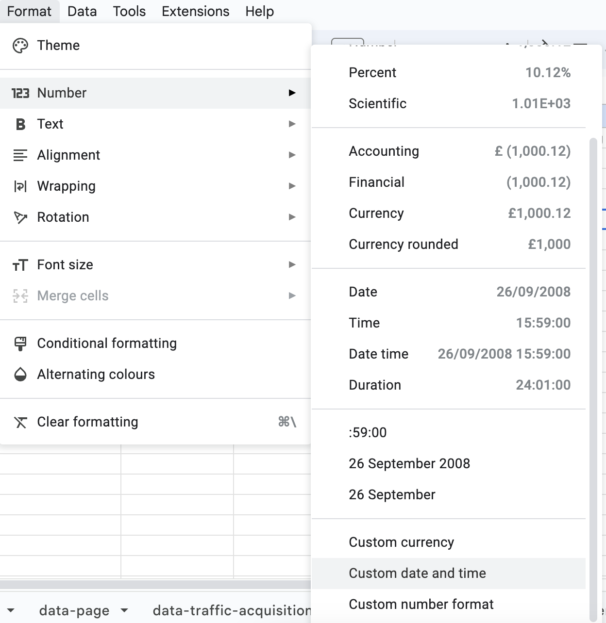 Set the correct sample depending on the row numbers 2