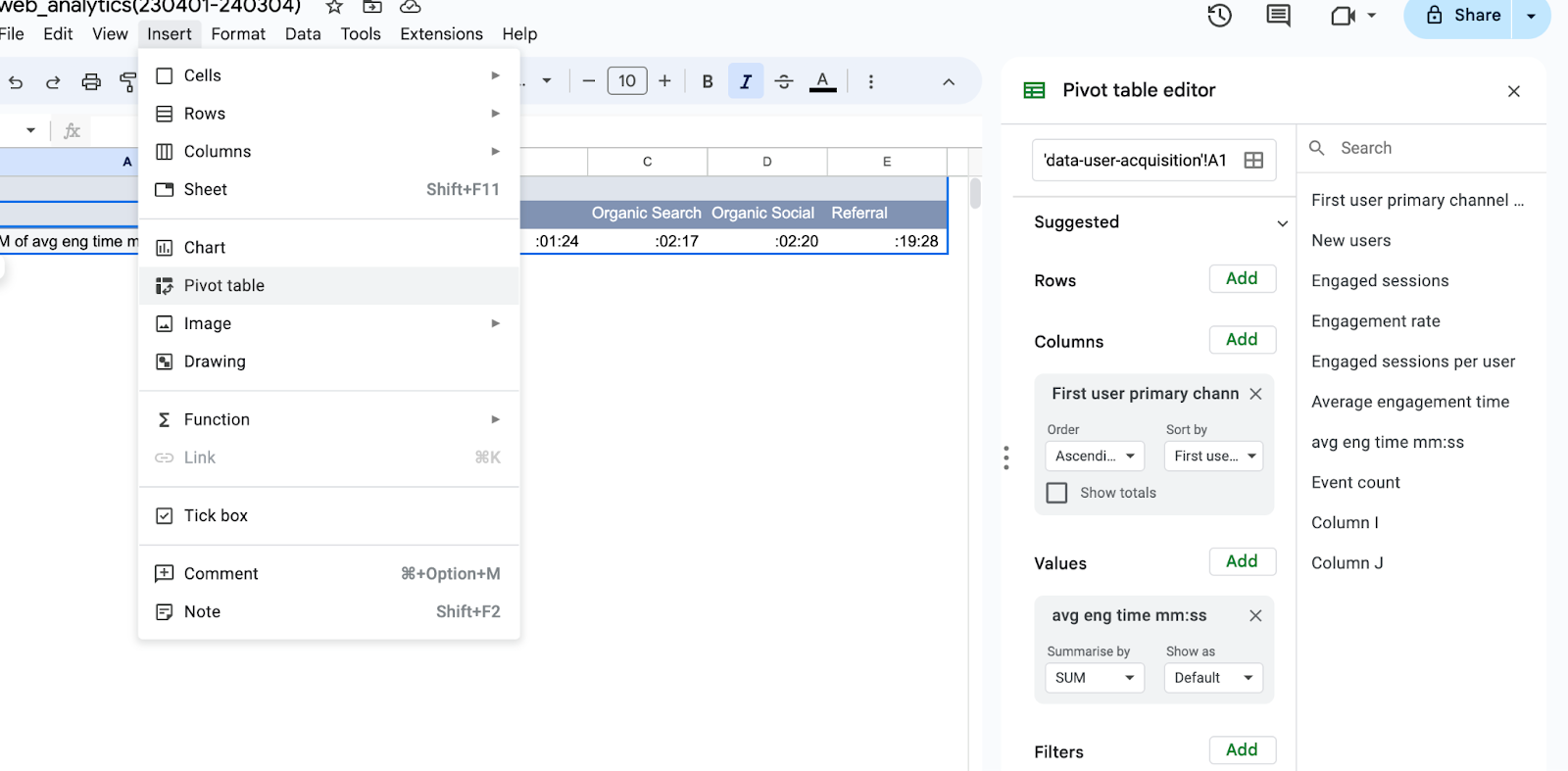 Set the correct sample depending on the row numbers 3